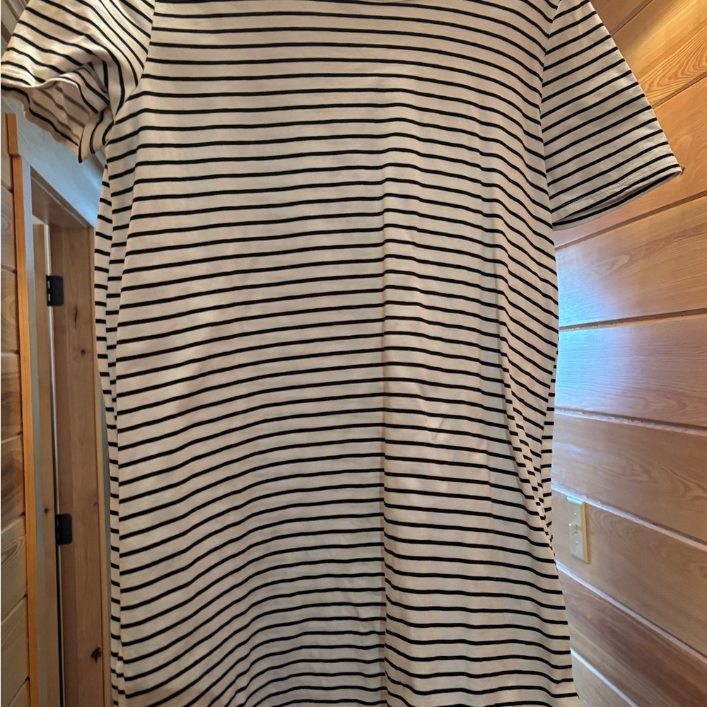 Mud Pie Black and White Striped Top